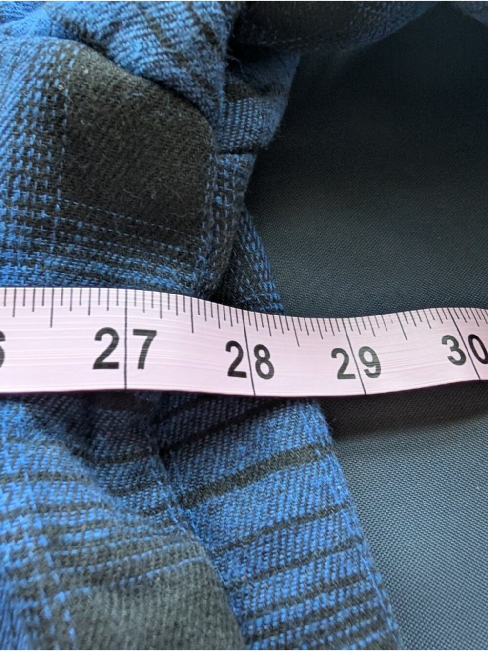 SONICDEGREE Jacket Men's 3XL Blue Black Long Sleeve Flannel Coat Fur Lined NWOT - Picture 9 of 10